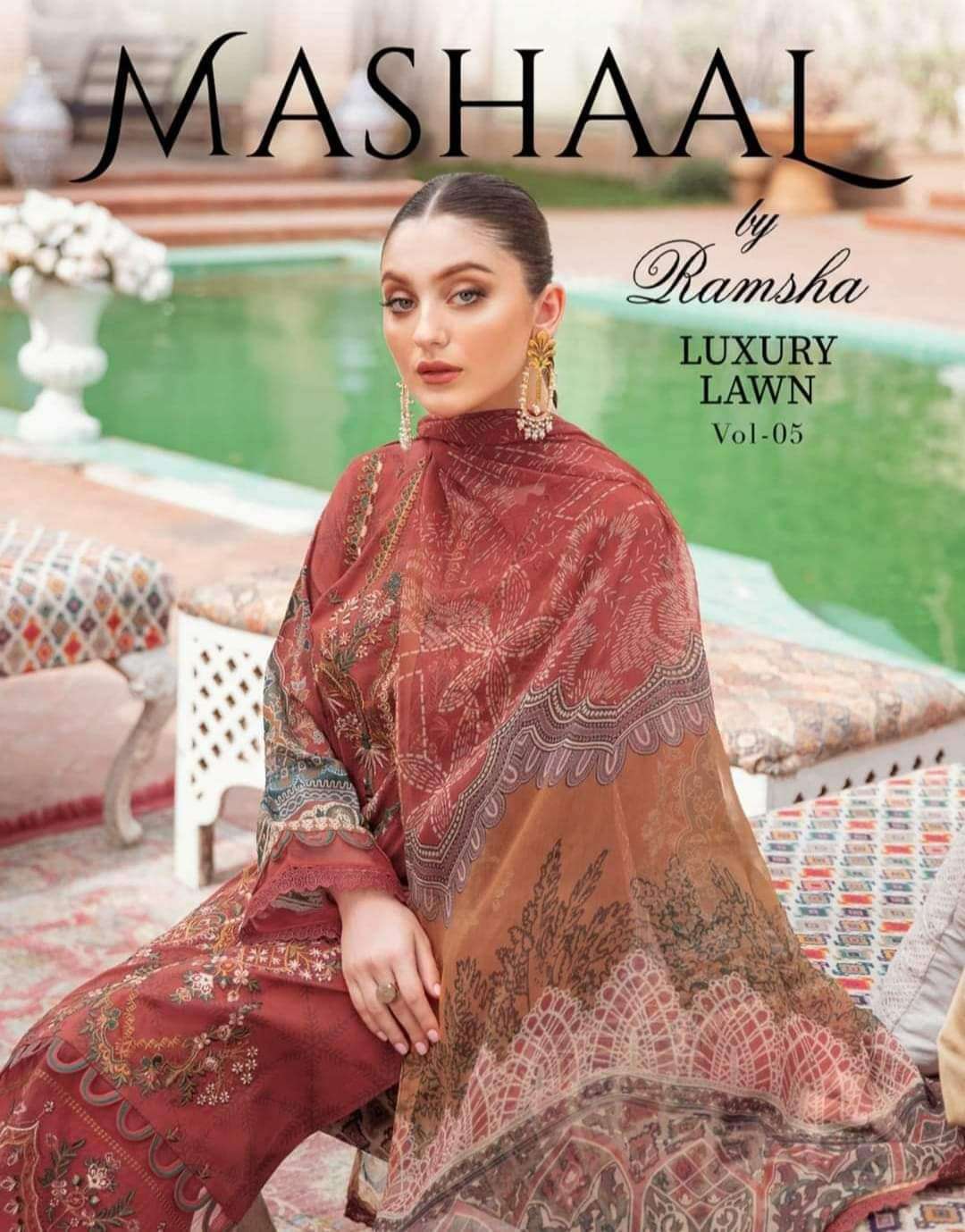 Mashaal Luxury Lawn Vol 5